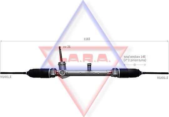 LA.R.A. 190059 - Steering Gear autospares.lv