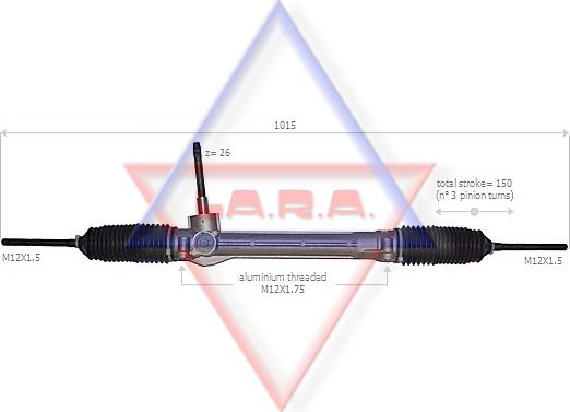 LA.R.A. 190058 - Steering Gear autospares.lv