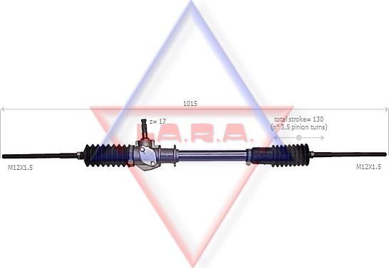 LA.R.A. 190009 - Steering Gear autospares.lv