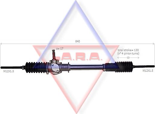 LA.R.A. 190005 - Steering Gear autospares.lv