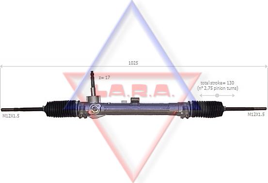 LA.R.A. 190038 - Steering Gear autospares.lv
