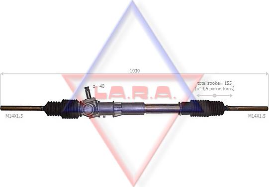 LA.R.A. 310024 - Steering Gear autospares.lv