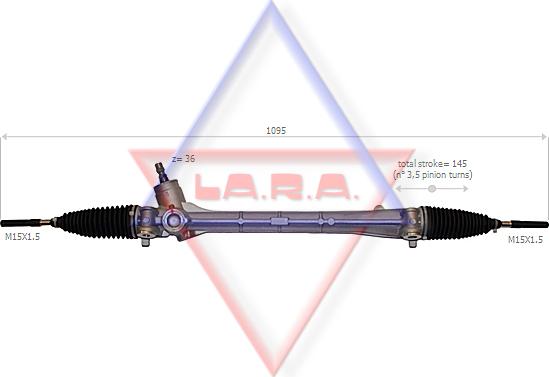 LA.R.A. 370009 - Steering Gear autospares.lv