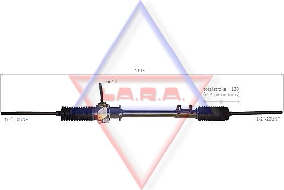 LA.R.A. 200009 - Steering Gear autospares.lv