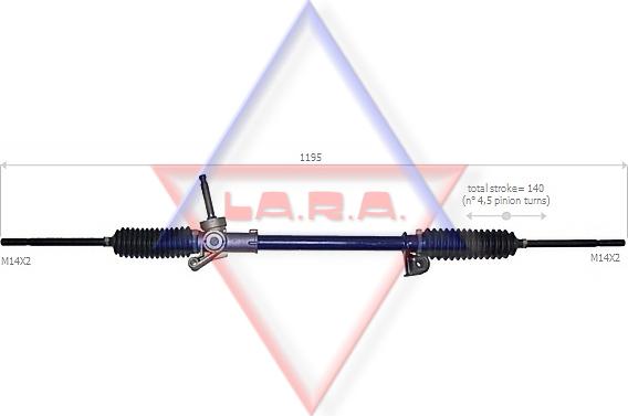 LA.R.A. 200004 - Steering Gear autospares.lv