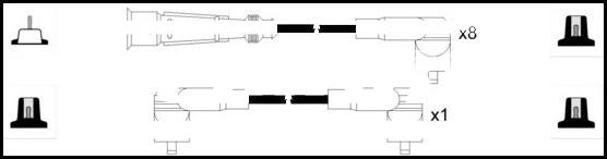 LEMARK HOES901 - Ignition Cable Kit autospares.lv