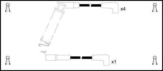 LEMARK HOES908 - Ignition Cable Kit autospares.lv