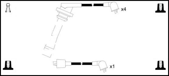 LEMARK HOES927 - Ignition Cable Kit autospares.lv