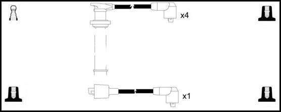 LEMARK HOES928 - Ignition Cable Kit autospares.lv