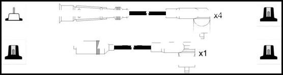 LEMARK HOES498 - Ignition Cable Kit autospares.lv