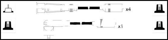 LEMARK HOES895 - Ignition Cable Kit autospares.lv