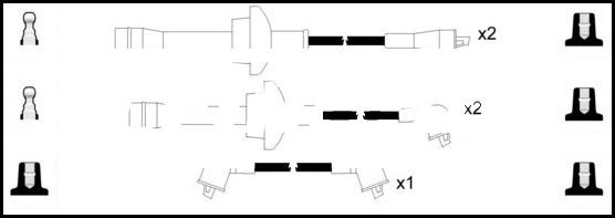 LEMARK HOES461 - Ignition Cable Kit autospares.lv