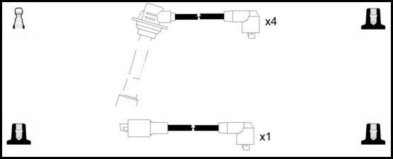 LEMARK HOES415 - Ignition Cable Kit autospares.lv