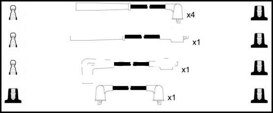 LEMARK HOES478 - Ignition Cable Kit autospares.lv