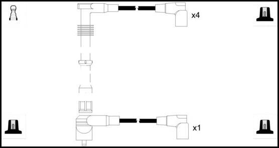 LEMARK HOES558 - Ignition Cable Kit autospares.lv