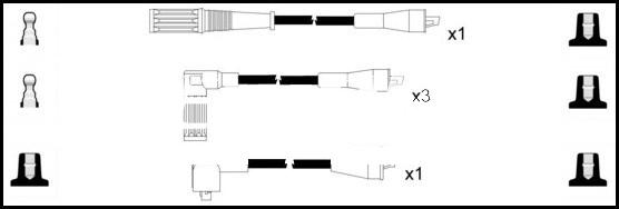 LEMARK HOES585 - Ignition Cable Kit autospares.lv