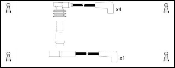 LEMARK HOES664 - Ignition Cable Kit autospares.lv