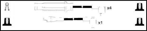 LEMARK HOES668 - Ignition Cable Kit autospares.lv