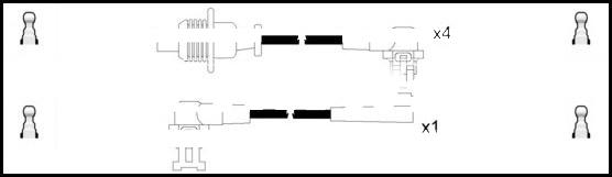 LEMARK HOES615 - Ignition Cable Kit autospares.lv