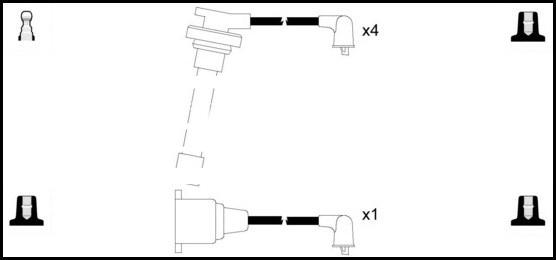 LEMARK HOES683 - Ignition Cable Kit autospares.lv