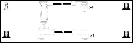 LEMARK HOES678 - Ignition Cable Kit autospares.lv