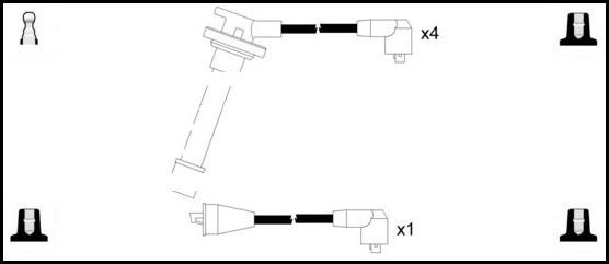 LEMARK HOES1094 - Ignition Cable Kit autospares.lv