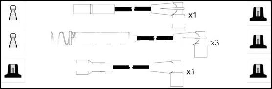 LEMARK HOES101 - Ignition Cable Kit autospares.lv