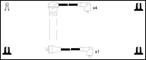 LEMARK HOES108 - Ignition Cable Kit autospares.lv