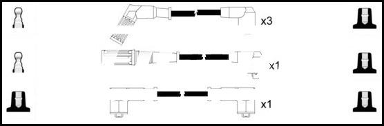 LEMARK HOES1159 - Ignition Cable Kit autospares.lv