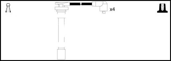 LEMARK HOES1103 - Ignition Cable Kit autospares.lv