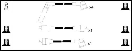 LEMARK HOES1183 - Ignition Cable Kit autospares.lv