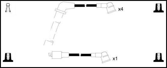 LEMARK HOES118 - Ignition Cable Kit autospares.lv