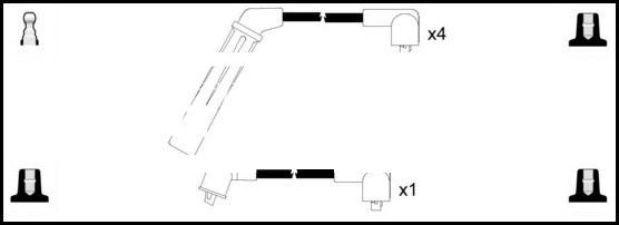 LEMARK HOES128 - Ignition Cable Kit autospares.lv