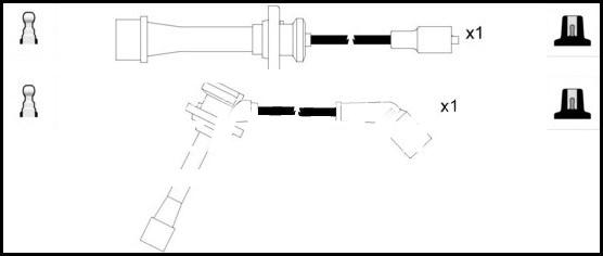 LEMARK HOES1222 - Ignition Cable Kit autospares.lv