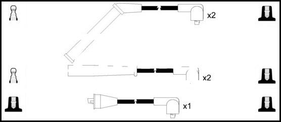 LEMARK HOES362 - Ignition Cable Kit autospares.lv