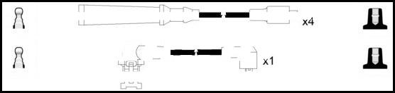 LEMARK HOES333 - Ignition Cable Kit autospares.lv