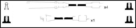 LEMARK HOES332 - Ignition Cable Kit autospares.lv