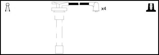 LEMARK HOES256 - Ignition Cable Kit autospares.lv