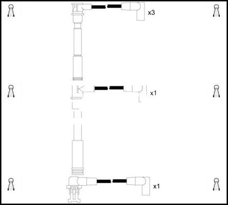 LEMARK HOES721 - Ignition Cable Kit autospares.lv