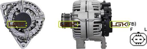 LGK 441850 - Alternator autospares.lv