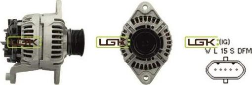 LGK 441807 - Alternator autospares.lv