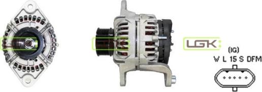 LGK 441883 - Alternator autospares.lv