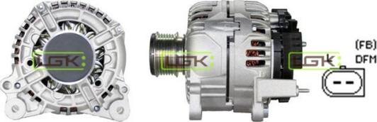 LGK 441791 - Alternator autospares.lv