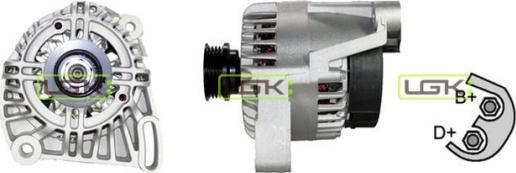 LGK 442452 - Alternator autospares.lv