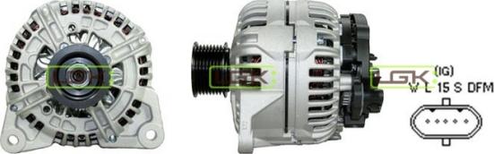 LGK 442013 - Alternator autospares.lv