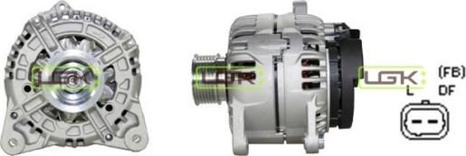 LGK 442166 - Alternator autospares.lv