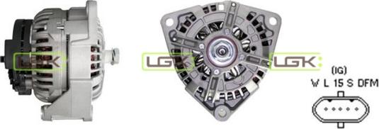 LGK 442106 - Alternator autospares.lv