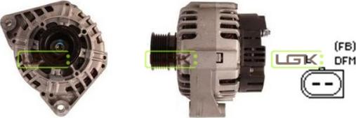 LGK 442215 - Alternator autospares.lv