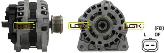 LGK 442700 - Alternator autospares.lv