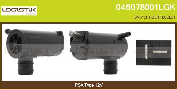 LGK 046078001LGK - Water Pump, window cleaning autospares.lv